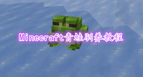 《Minecraft》青蛙驯养教程